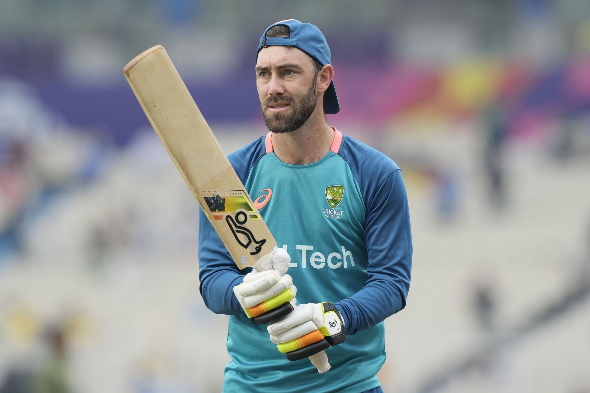 Glenn Maxwell scored just one run in tricky conditions